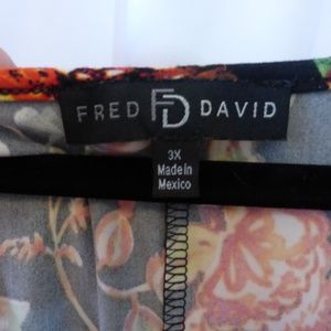 Fred David Dresses - Fred David 3X Black with Yellow/Orange Roses Dress Fred David Dresses - Fred David 3X Black with Yellow/Orange Roses Dress
